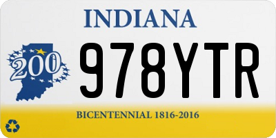 IN license plate 978YTR