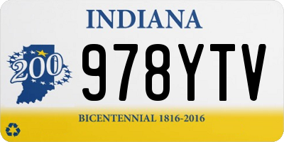 IN license plate 978YTV