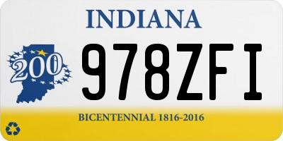 IN license plate 978ZFI