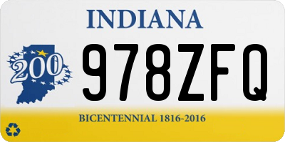 IN license plate 978ZFQ