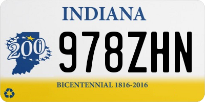 IN license plate 978ZHN