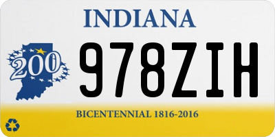IN license plate 978ZIH