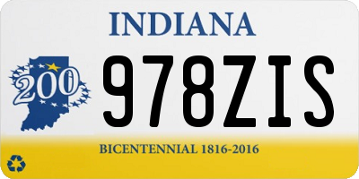 IN license plate 978ZIS