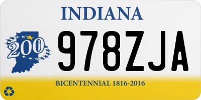 IN license plate 978ZJA