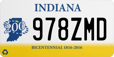 IN license plate 978ZMD