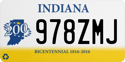 IN license plate 978ZMJ