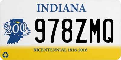 IN license plate 978ZMQ