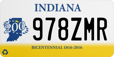 IN license plate 978ZMR