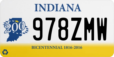 IN license plate 978ZMW