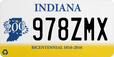 IN license plate 978ZMX