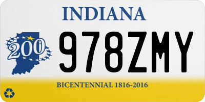 IN license plate 978ZMY