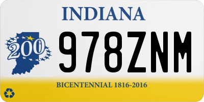 IN license plate 978ZNM