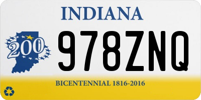 IN license plate 978ZNQ