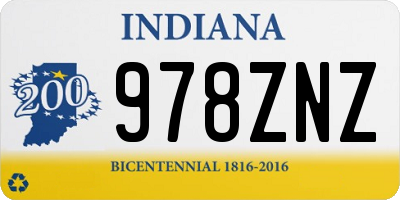 IN license plate 978ZNZ