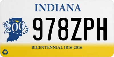IN license plate 978ZPH