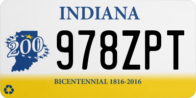 IN license plate 978ZPT