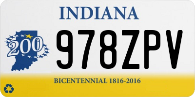 IN license plate 978ZPV