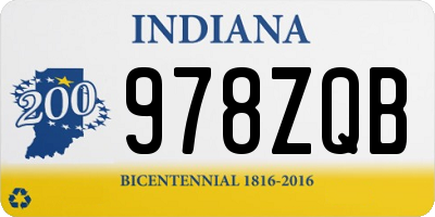 IN license plate 978ZQB