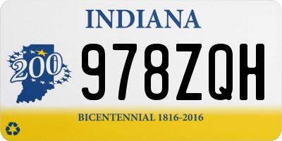 IN license plate 978ZQH