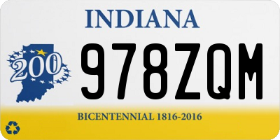 IN license plate 978ZQM