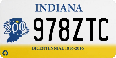 IN license plate 978ZTC