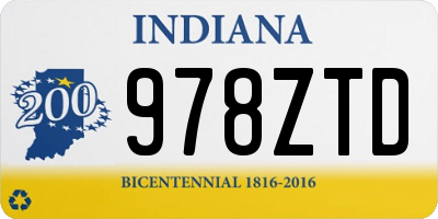 IN license plate 978ZTD