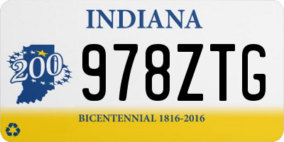IN license plate 978ZTG