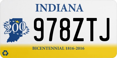 IN license plate 978ZTJ