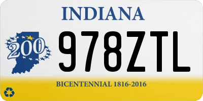 IN license plate 978ZTL