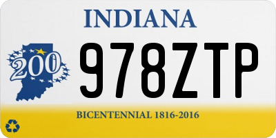IN license plate 978ZTP
