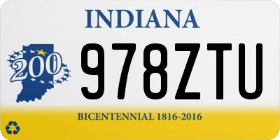 IN license plate 978ZTU