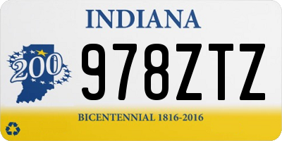 IN license plate 978ZTZ
