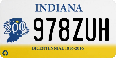 IN license plate 978ZUH