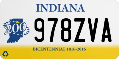 IN license plate 978ZVA