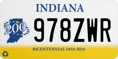 IN license plate 978ZWR