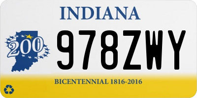 IN license plate 978ZWY