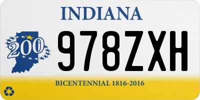 IN license plate 978ZXH