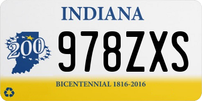 IN license plate 978ZXS