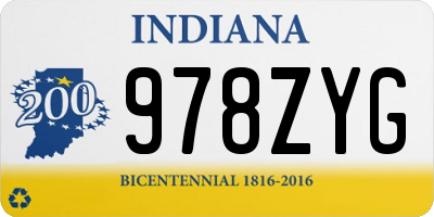 IN license plate 978ZYG