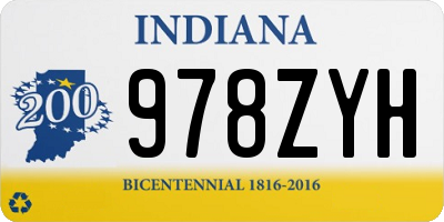 IN license plate 978ZYH