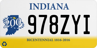 IN license plate 978ZYI