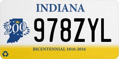 IN license plate 978ZYL