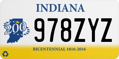 IN license plate 978ZYZ