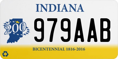 IN license plate 979AAB