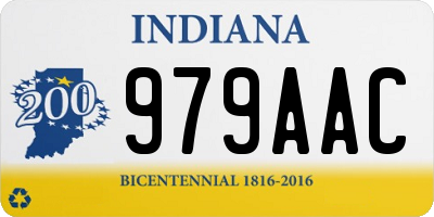 IN license plate 979AAC