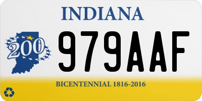 IN license plate 979AAF