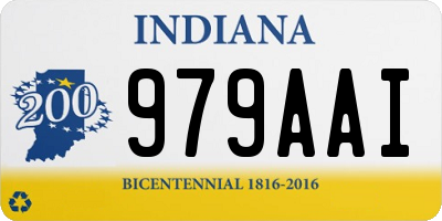 IN license plate 979AAI