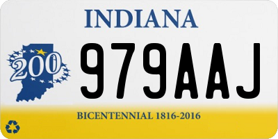 IN license plate 979AAJ