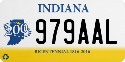 IN license plate 979AAL