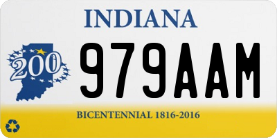 IN license plate 979AAM